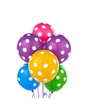 Polka Dot Balloons Tropical Colors