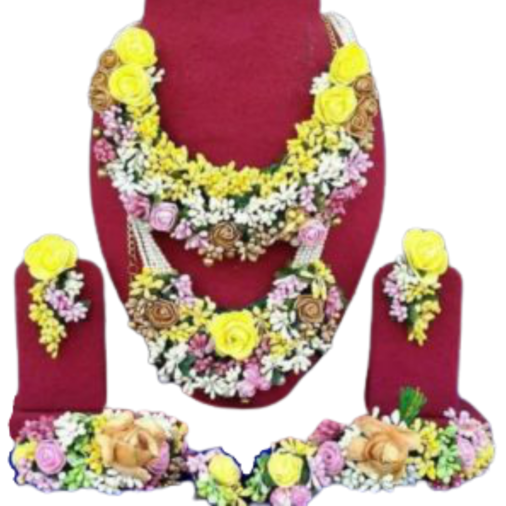 Flower Jewelry Set for Haldi near me - Flower N Petals